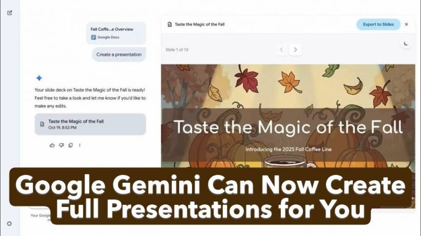 Google Gemini Can Now Create Full Presentations for You