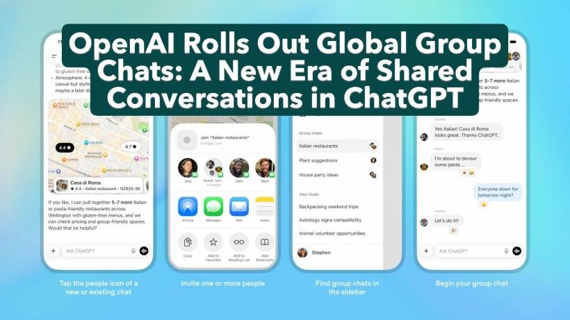 OpenAI Rolls Out Global Group Chats: A New Era of Shared Conversations in ChatGPT