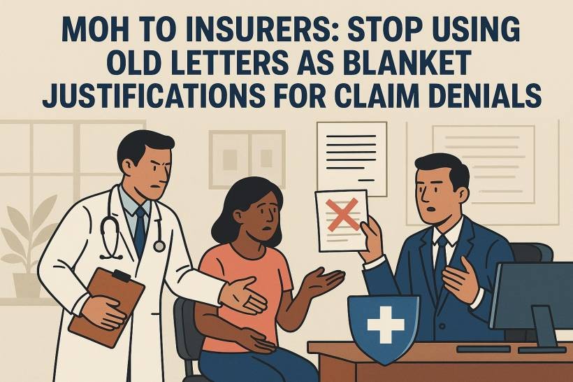 MOH to Insurers: Stop Using Old Letters as Blanket Justifications for Claim Denials