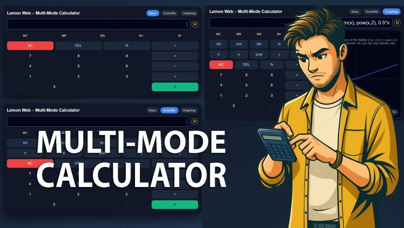 Introducing the Multi-Mode Calculator: A Modern, All-in-One Tool for Everyday and Technical Users