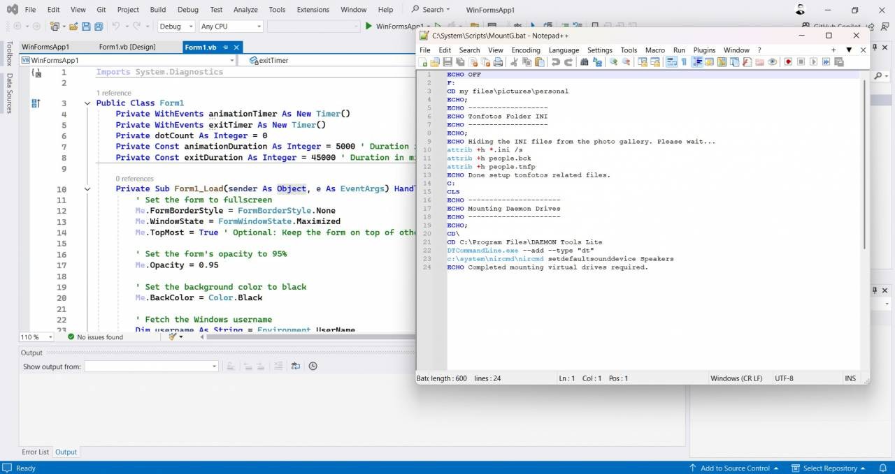 A Custom VB App for Enhanced Windows Boot Experience