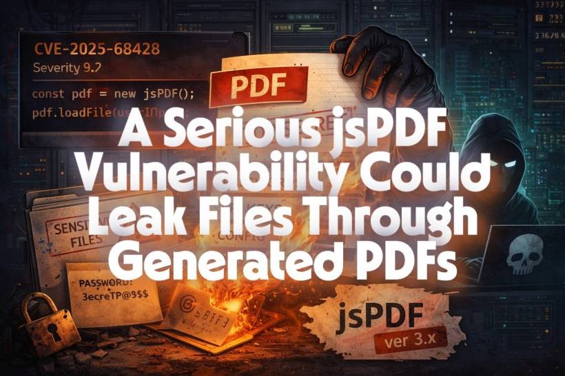 A Serious jsPDF Vulnerability Could Leak Files Through Generated PDFs