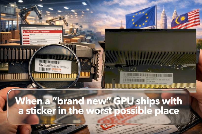 brandnewGPUfailureduetowarrantysticker