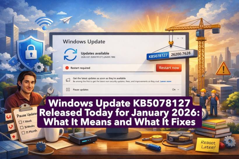 Windows Update KB5078127 Released Today for January 2026: What It Means and What It Fixes