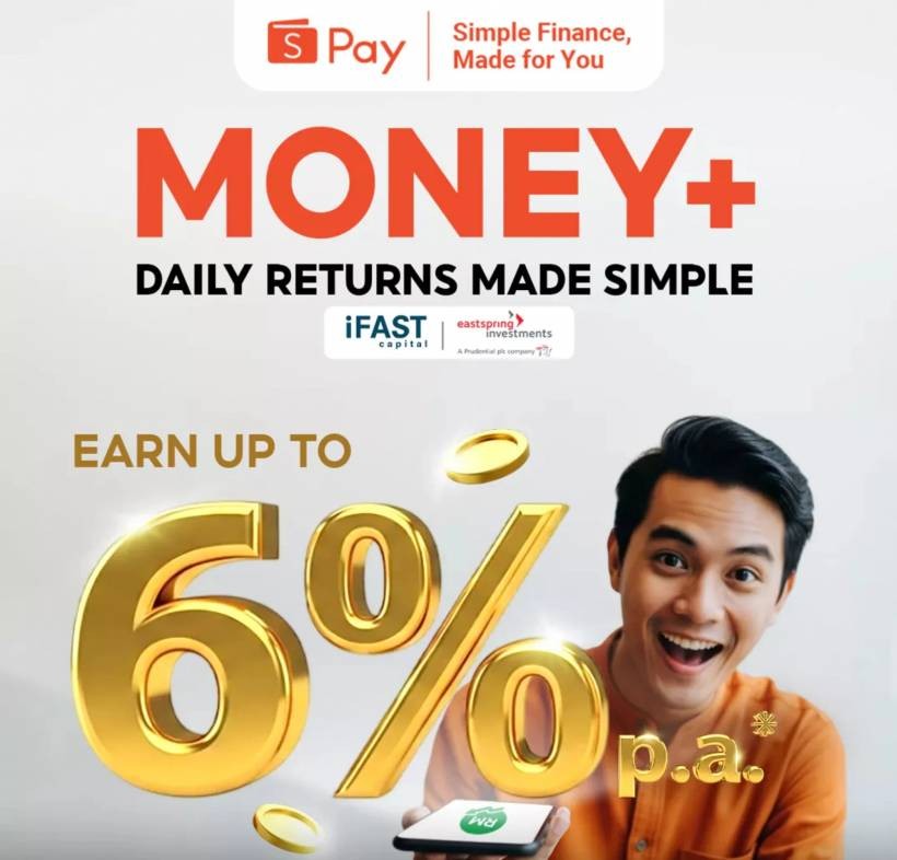 ShopeePay just added Money+, and it’s basically “let my idle e-wallet balance earn something”