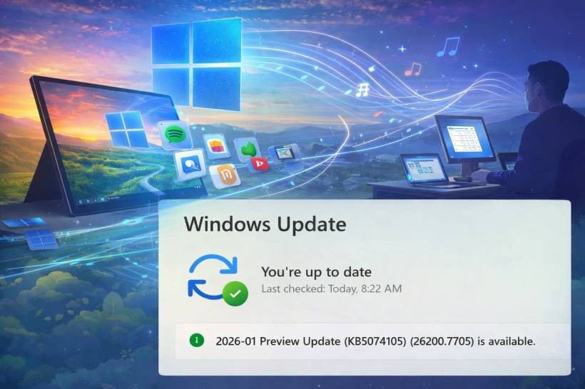 What This Windows Update Actually Brings (KB5074105, build 26200.7705)