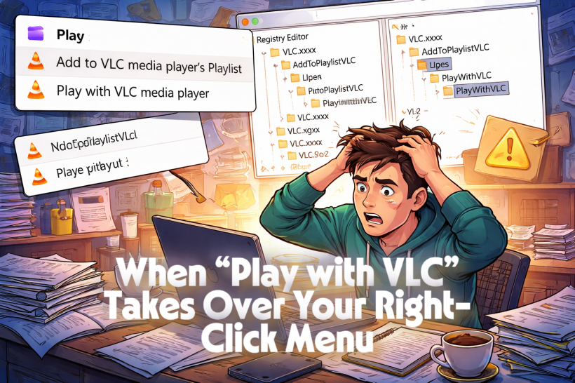 When “Play with VLC” Takes Over Your Right-Click Menu
