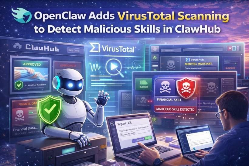 OpenClaw Adds VirusTotal Scanning After Malicious Skills Were Found on ClawHub