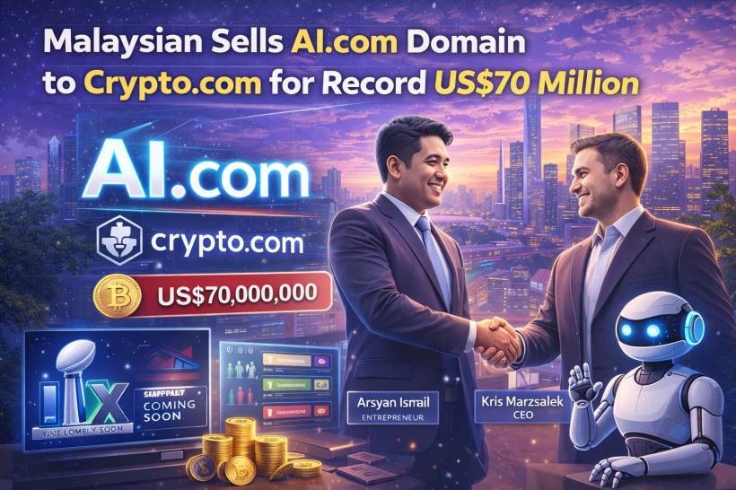 A Malaysian Just Sold AI.com to Crypto.com for US$70 Million, and It’s Not Just a “Domain Sale” Story