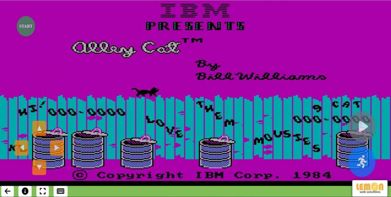 Alley Cat Classic DOS Games on Web & Mobile