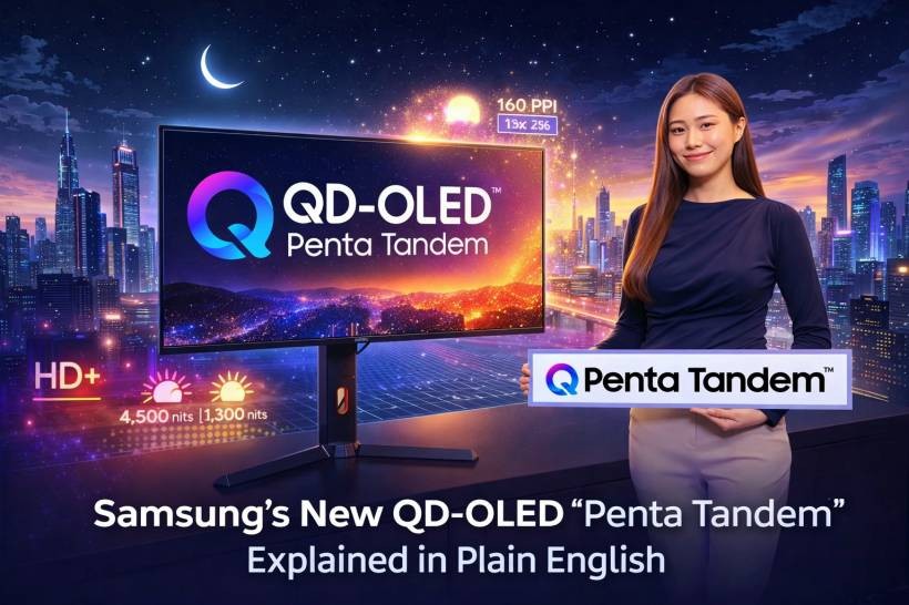 Samsung’s New QD-OLED “Penta Tandem” Explained in Plain English