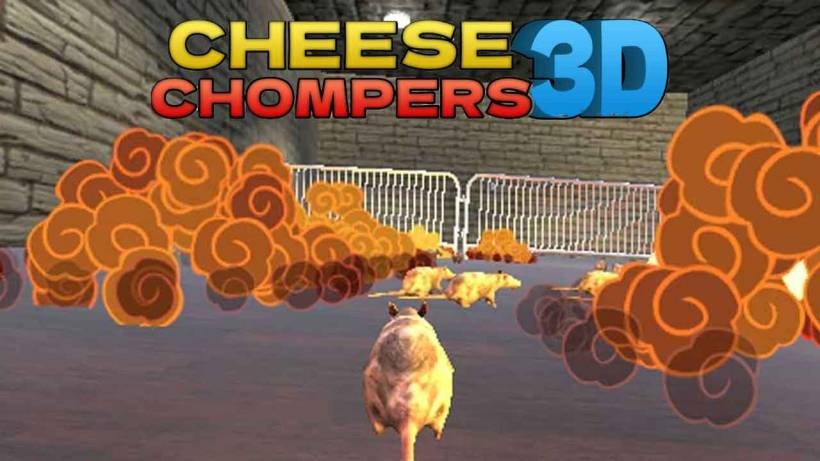 Cheese Chompers 3D: High-Speed Cheese Hunt