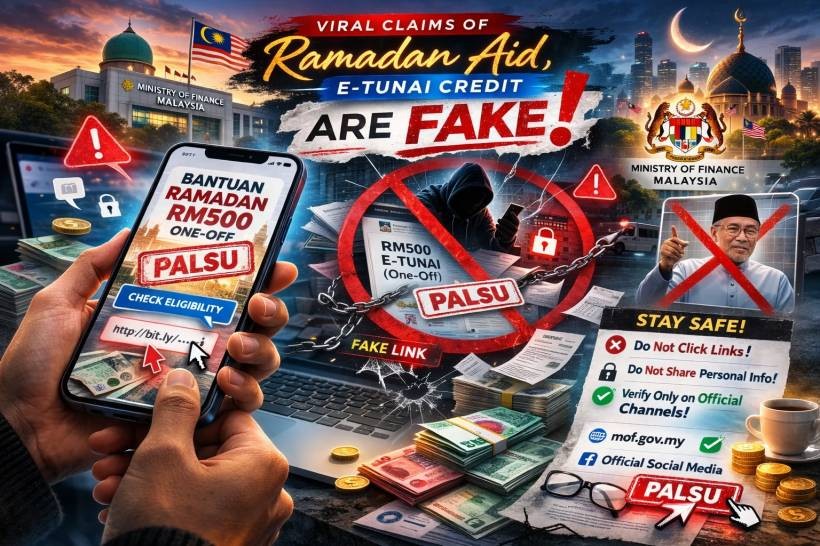 Viral “RM500 Ramadan Aid” Posts Are Fake, MOF Says