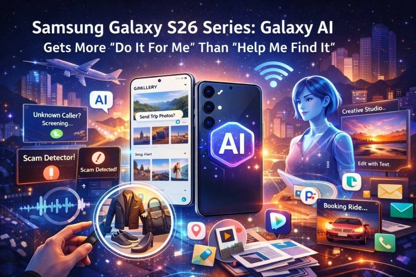 Samsung Galaxy S26 Series: Galaxy AI Gets More “Do It For Me” Than “Help Me Find It”
