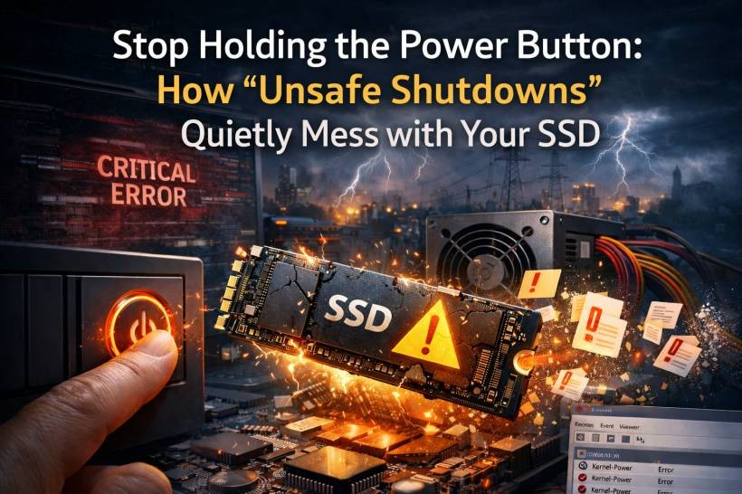 Stop Holding the Power Button to Avoid SSD Corruption