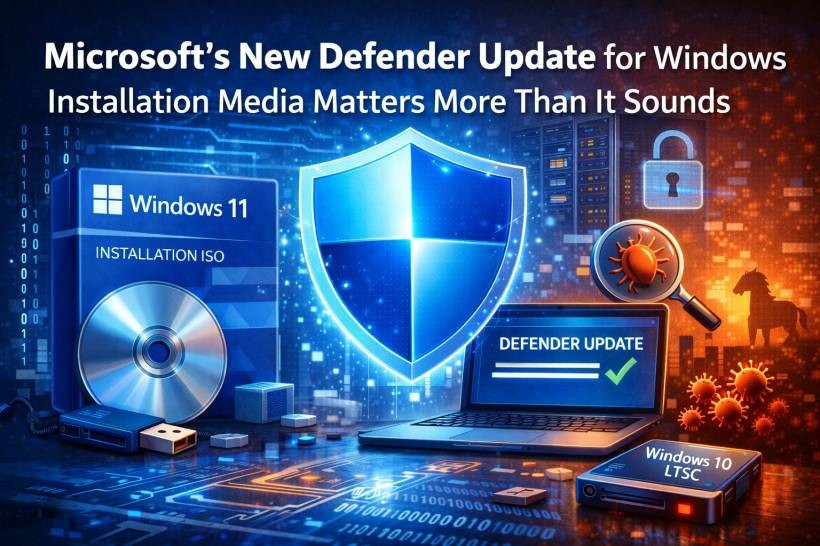 Microsoft’s New Defender Update for Windows Install Media Is a Small Change That Solves a Real Security Problem