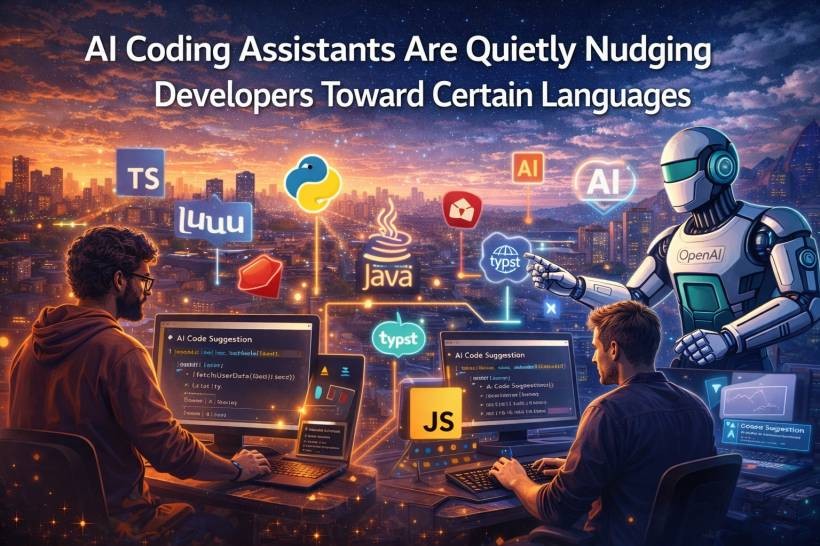 AI Coding Assistants Are Quietly Nudging Developers Toward Certain Languages