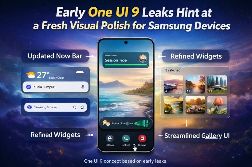 Early One UI 9 Leaks Hint at a Fresh Visual Polish for Samsung Devices