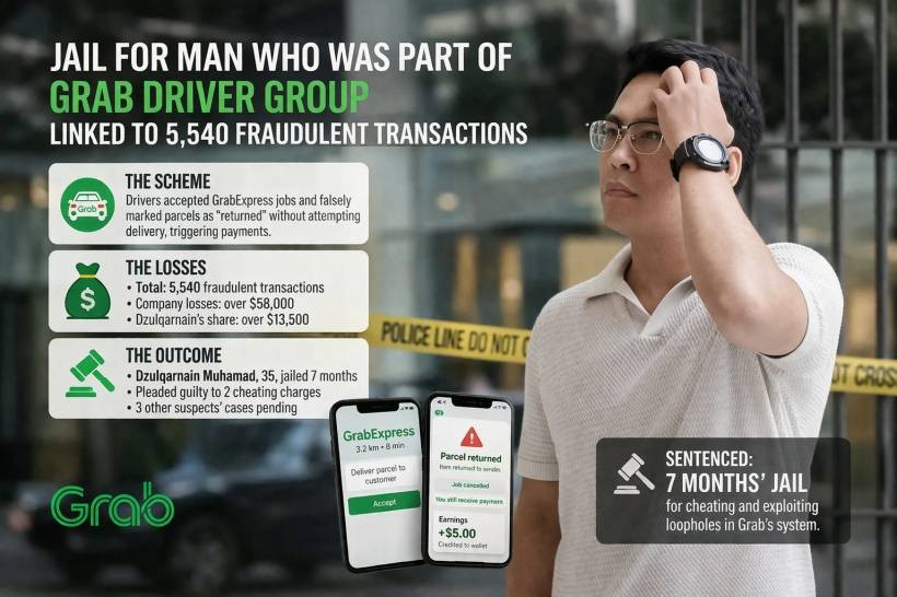 Grab Driver Fraud Case Ends In Jail Term After Delivery Scam Exploited System Weakness