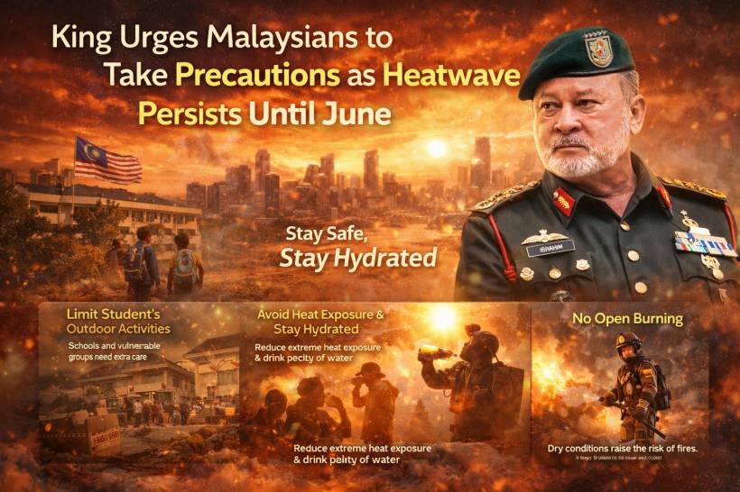 King Calls for Caution as Malaysia’s Hot Weather Continues