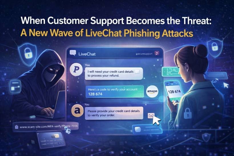 When Customer Support Becomes the Threat: A New Wave of LiveChat Phishing Attacks