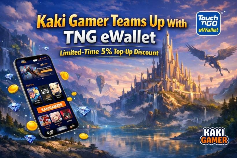 Kaki Gamer Teams Up With TNG eWallet for a Limited-Time 5% Top-Up Discount
