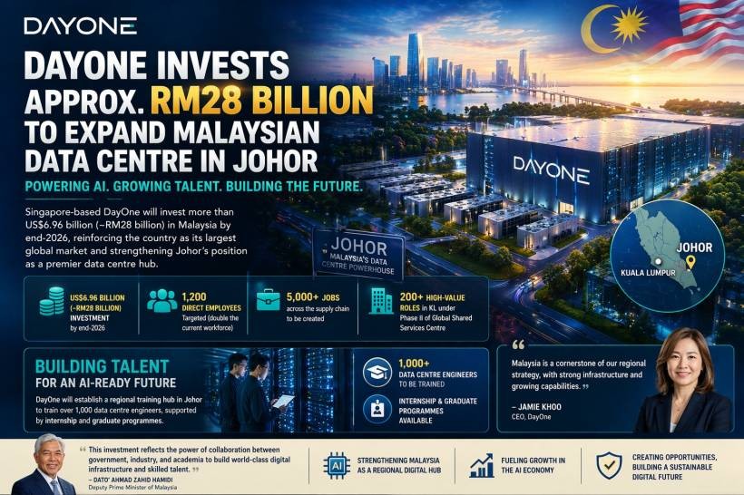 DayOne to Pour Around RM28 Billion Into Johor Expansion as Malaysia’s Data Centre Boom Accelerates