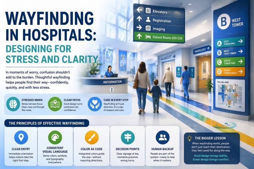 Wayfinding in Hospitals: Why Clear Navigation Matters More Than Ever