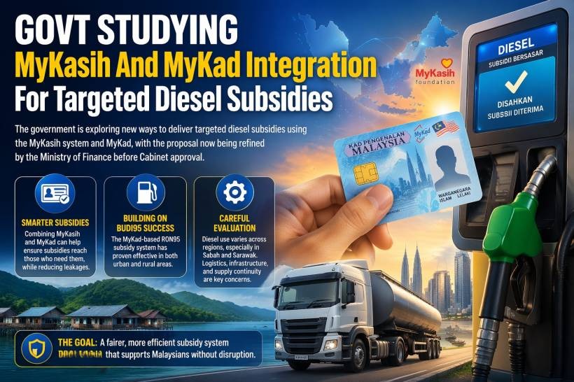 Malaysia Explores MyKad and MyKasih Integration for Targeted Diesel Subsidies