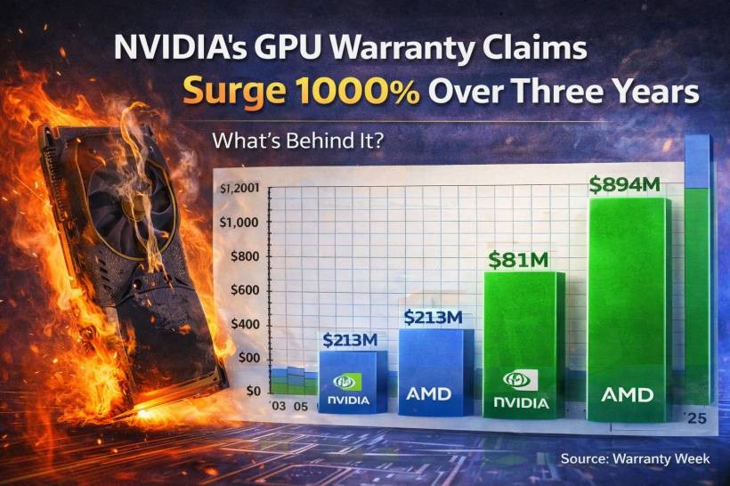 NVIDIA’s GPU Warranty Claims Surge 1000% Over Three Years: What’s Behind It