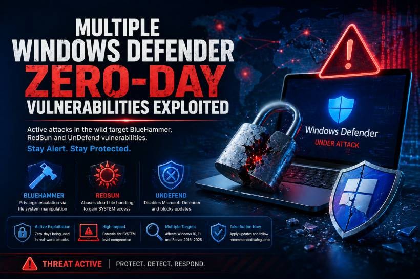 Multiple Windows Defender Zero-Day Exploits Detected — What You Need to Know