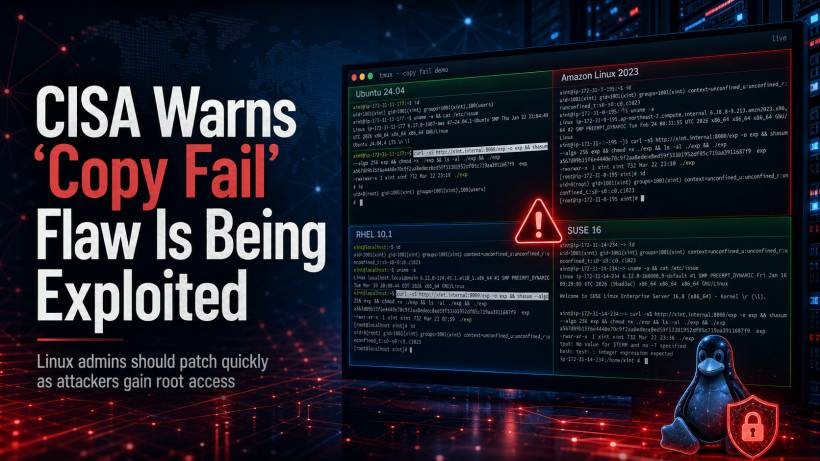 CISA Warns That The ‘Copy Fail’ Linux Flaw Is Now Being Exploited To Gain Root Access