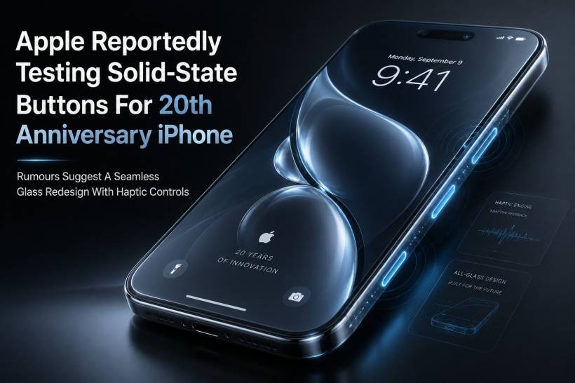 Apple May Be Preparing Solid-State Buttons For Its 20th Anniversary iPhone