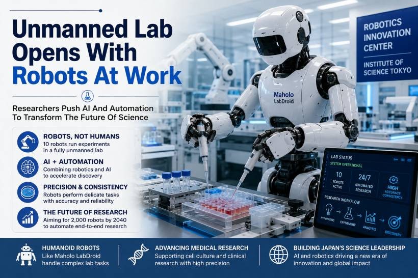 Unmanned Robot Lab In Japan Shows How AI And Automation Could Reshape Scientific Research
