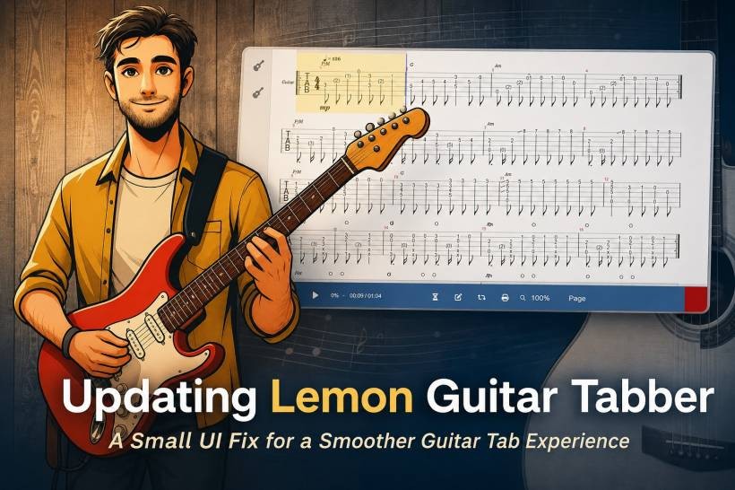 Small UI Fix, Better Experience: Updating Lemon Guitar Tabber’s Loading Cursor Behaviour