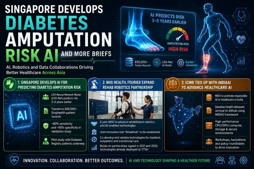 Singapore Develops AI Model To Predict Diabetes Amputation Risk Earlier