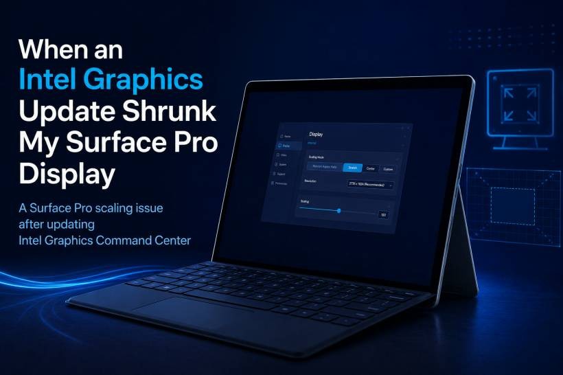 When an Intel Graphics Update Made My Surface Pro Display Shrink Into the Center