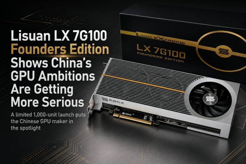 Lisuan LX 7G100 Founders Edition Shows China’s GPU Ambitions Are Getting More Serious