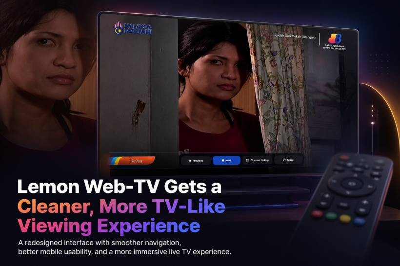 Lemon Web-TV Gets a Cleaner, More TV-Like Viewing Experience