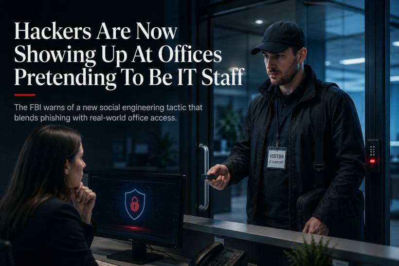 Hackers Are Now Showing Up At Offices Pretending To Be IT Staff