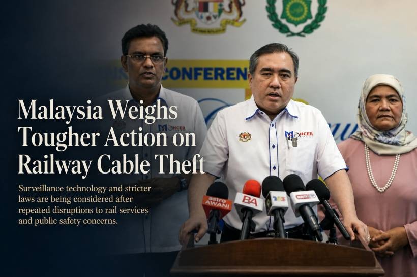 Malaysia Looks at Surveillance Technology and Tougher Laws to Tackle Railway Cable Theft