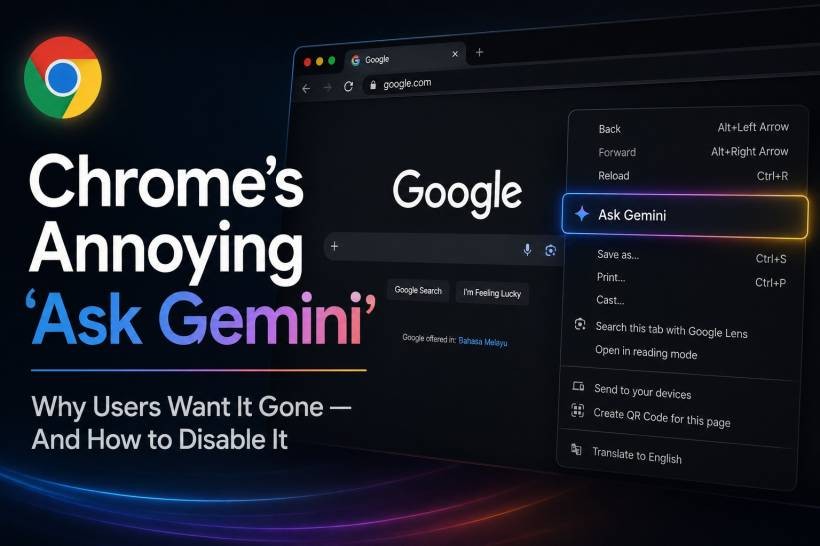 The Annoying “Ask Gemini” In Chrome Is Another Reminder That Not Everyone Wants AI Everywhere