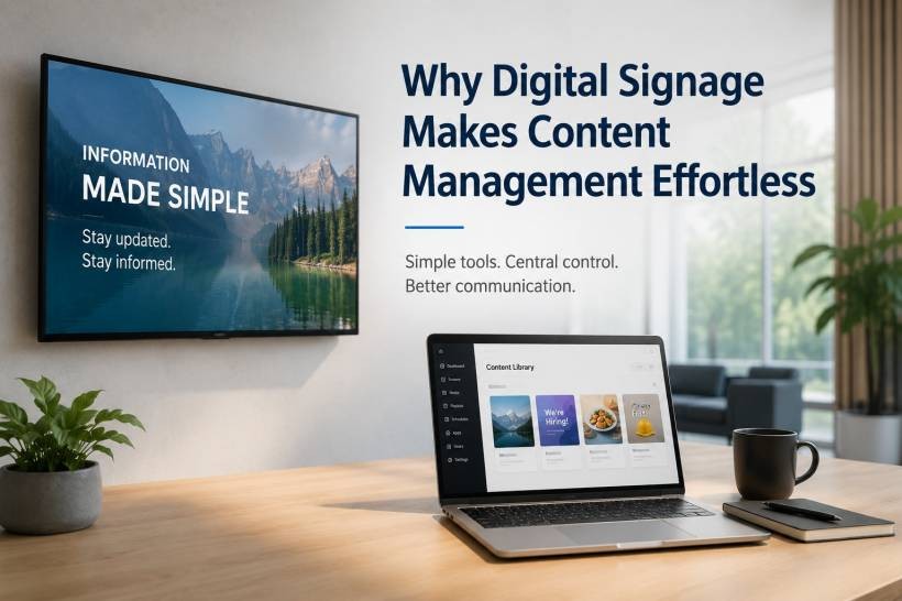 Why Digital Signage Makes Content Management So Much Easier