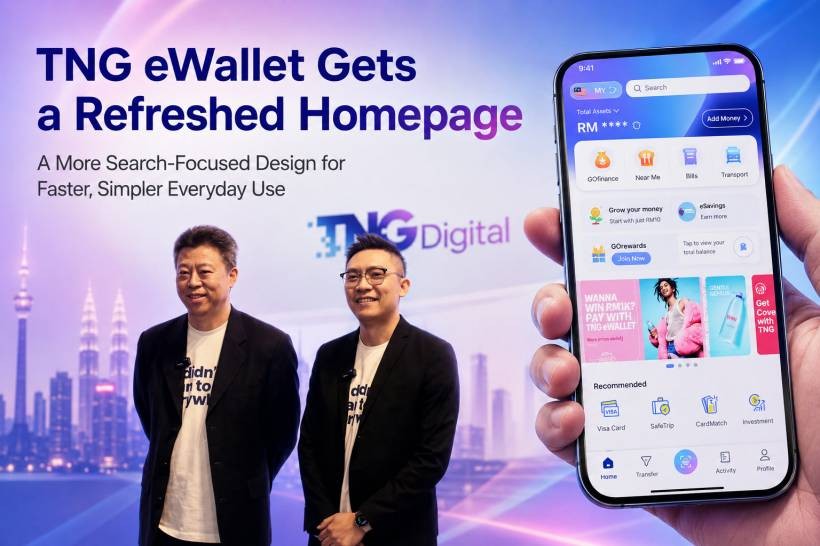TNG eWallet Gets a Refreshed Homepage With a More Search-Focused Experience