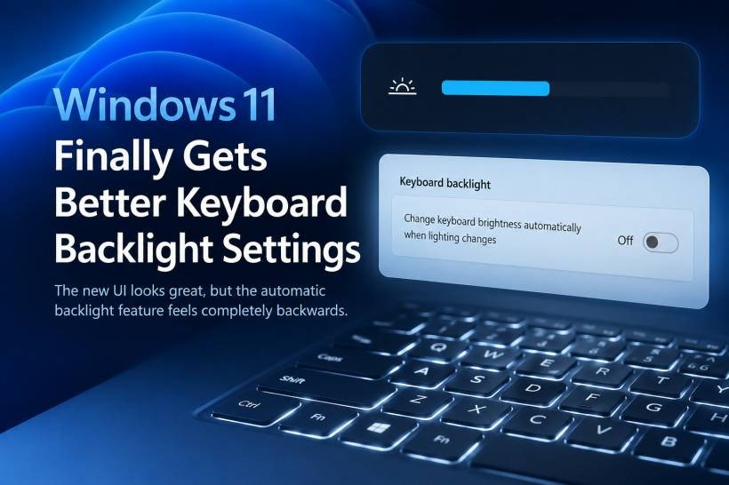Windows 11 Finally Gets Better Keyboard Backlight Settings, But One Feature Feels Backwards