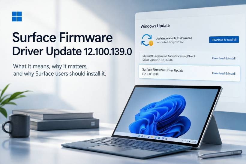 Surface Firmware Driver Update 12.100.139.0: What It Means and Why You Should Install It