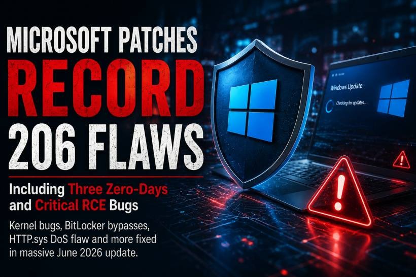 Microsoft’s June 2026 Patch Tuesday Is One of Its Biggest Yet, With 206 Security Fixes Released