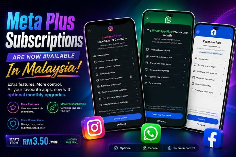 Meta’s New Plus Subscriptions For Facebook, Instagram And WhatsApp Are Now Available In Malaysia
