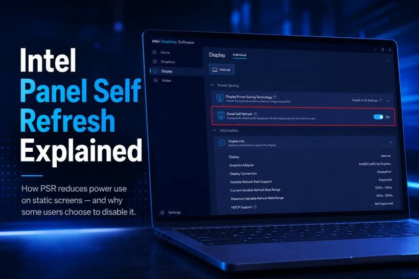 Intel Panel Self Refresh Explained: How It Saves Laptop Battery Power