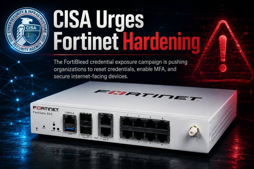 CISA Urges Fortinet Users to Harden Devices After FortiBleed Credential Exposure